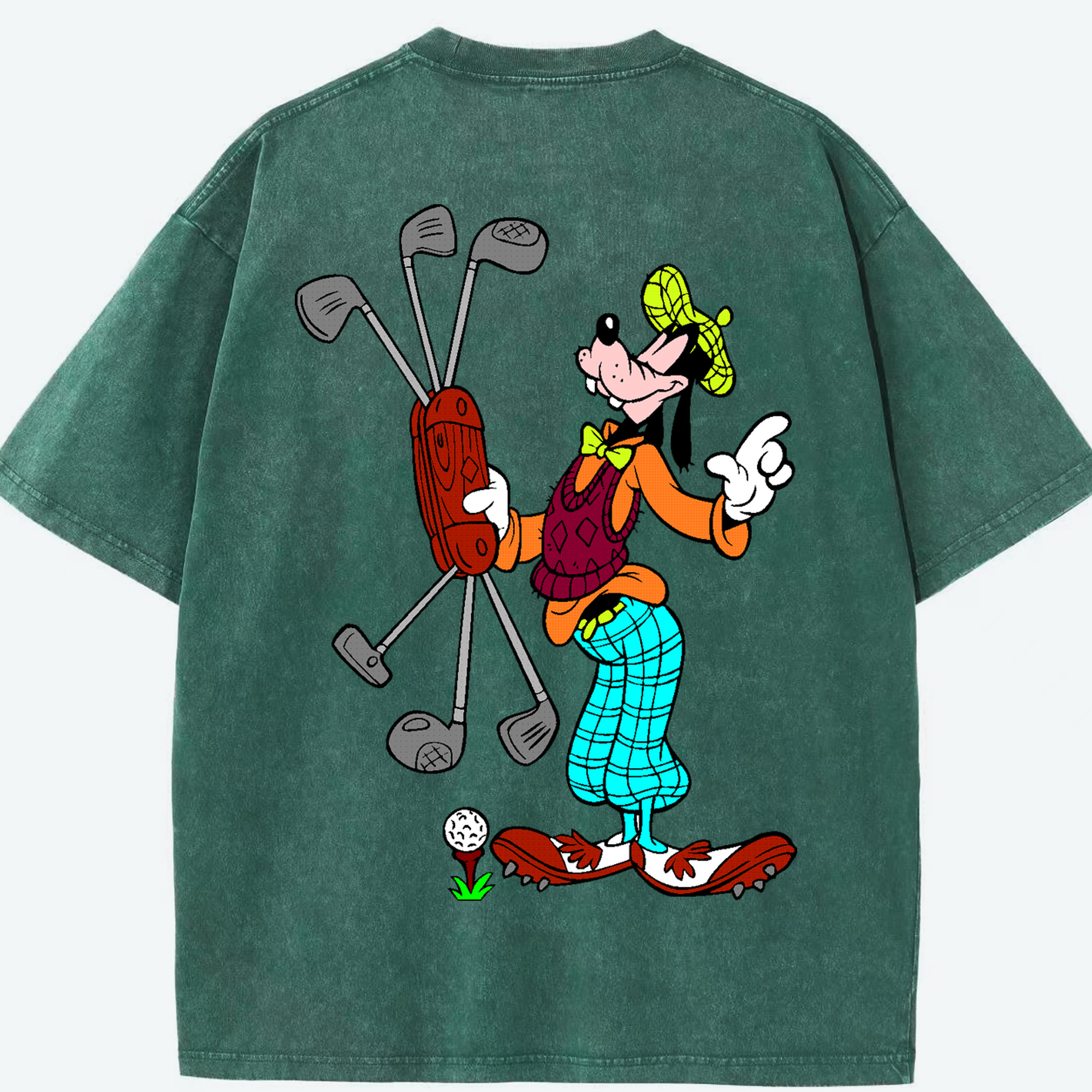 （画像用） ミッキーマウス Mickey Mouse 綿100% ヴィンテージ風 半袖Tシャツ（背面プリント）